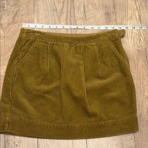 Corduroy Mustard Skirt